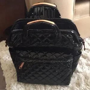 RARE MZ Wallace Top Handle Backpack Black Lacquer - Like New! Bags | Rare Mz Wallace Top Handle Backpack Black Lacquer  main image 2